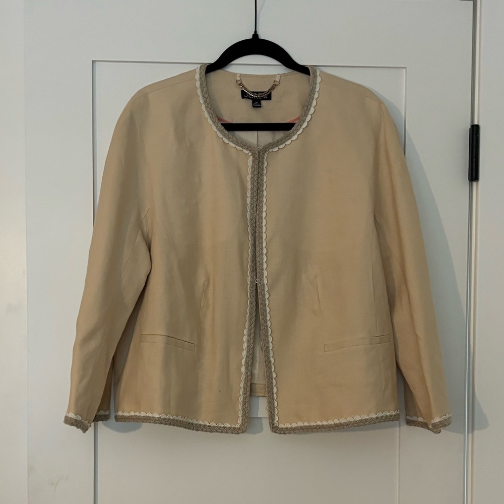 J.Crew beautiful linen blazer